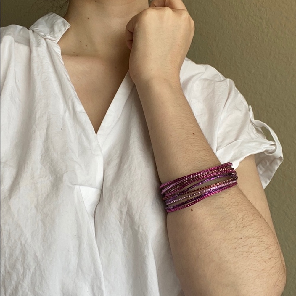 12 Piece Bangle Set in Shades of Pink & Purple 🔮